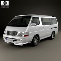 3D model of Toyota Hiace Passenger Van (JP) 1999