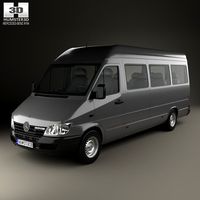 3D model of Mercedes-Benz Sprinter (903) Passenger Van L3H2 2000