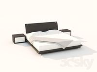 Bed with thumbs, minimalism