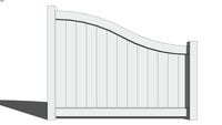 (Bufftech) Chesterfield Swoop Vinyl Fencing - 6 Ft. Height
