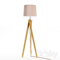 Modern Wooden Floor Lamp (LB-10026)