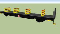 Flat Wagon for L.W.R. with Roller Support (ITD)