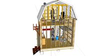 12x9 Bunkie with loft office