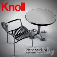 Toledo Stacking Chair and Pensi Table