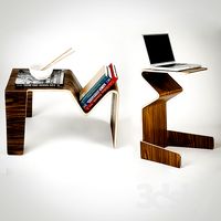 Desk-changeling "Tre Table" by Isaac Krady