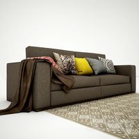 sofa with pillows