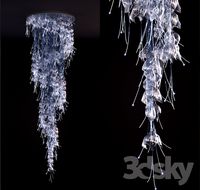 Fiber chandelier