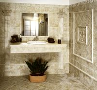 Ceramic tiles for the bathroom