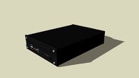 Travla C134 Mini ITX Computercase, black