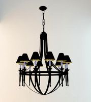 Wrought iron chandelier