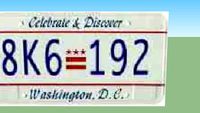 1991 Washington, D.C. License plate - 8K6 192