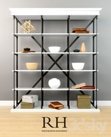 RH Parisian cornice wide bookcase