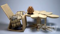 Rose table and Panal chairs