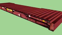 Collapsed TRANSOCEAN Flat Rack 40'