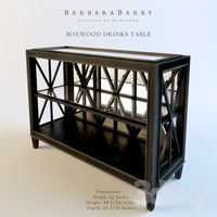 Barbara Barry BOXWOOD DRINKS TABLE