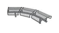 Plexus 3 Seat Bench