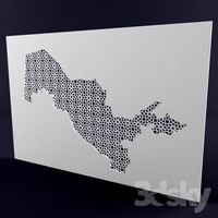 Uzbek border in ornaments
