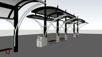 CATS Light Rail canopy's