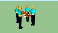 Paramedics with backboard