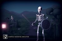 Lowpoly Medieval Skeleton - Free - MEDIEVAL FANTASY SERIES