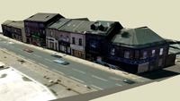 Arcade of shops on Otley Road