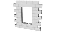 CMU window 2'-8۝ x 4'
