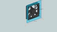 120mm Front Fan Mount for NZXT Phantom Lower 4 5.25 Bays