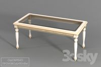 Coffee table with glass "D?okonda"