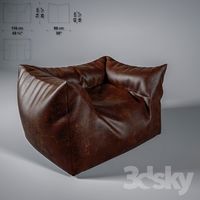 Armchair frameless