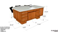 KraftMaid Universal Design Kitchen Island - Passport Series