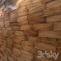 3D Wall Panel: natural nut