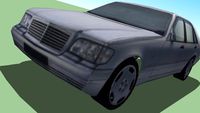 Mercedes-Benz S600 (photo textured)