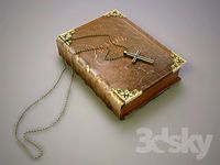 Bible and a cross.