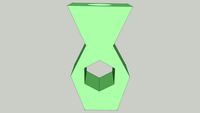 green vase