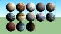 Planets Collection (13 - 2D Transparent Images)