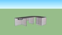 School table for teacher (katedra 412)