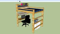 Bunkbed with Computer Station