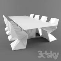 Vondom / FAZ MESA 300, VERTEX SILLA