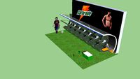 Modelo Futbol Stand Gatorade