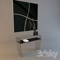 Console and mirror Tonin