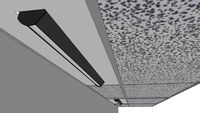 Recessed 12'X48' LED Linear Wallwasher, Encastrée 12' X 48' au DEL pour projection murale.