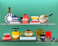 Colorful kitchenware