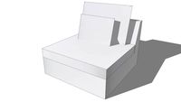 Chauffeuse ENZO lin blanc, Maisons du monde. Réf: 132.912 Prix:390