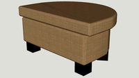 IKEA TIDAFORS Footstool beige
