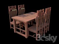 set of furniture for pub