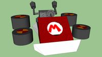 Mario Kart DS Standard Kart (without Wheels plugged on kart)