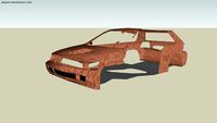 Rusted Car shell Prop