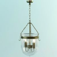 Berwick Glass and Brass Pendant Light