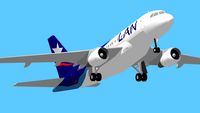 LAN Airlines Airbus A319-100 Despegando desde Temuco, Chile.
