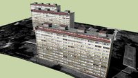 Wrocław- trzy bloki mieszkalne z lat 60-tych